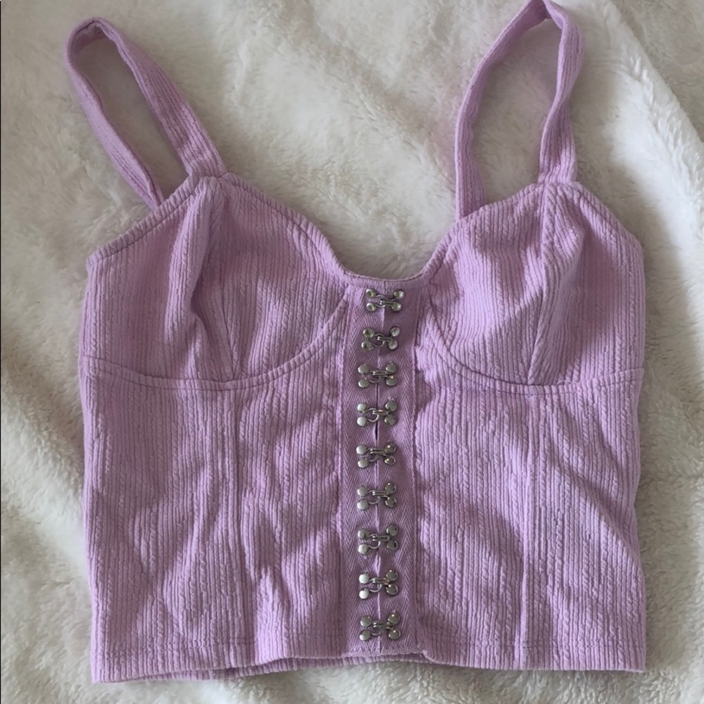 Lilac crop top